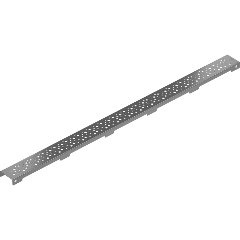 Mexen Flat M12 cache-ligne pour drain linéaire 100 cm, gris canon brossé - 1E21100