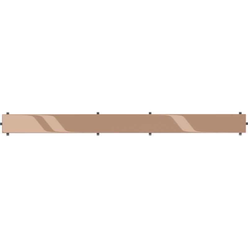 Mexen Flat Masque M13 2 en 1 pour drainage linéaire 60 cm, or rose - 1619060