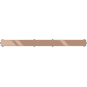 Mexen Flat M13 cache 2-en-1 pour drain linéaire 60 cm, or rose - 1619060