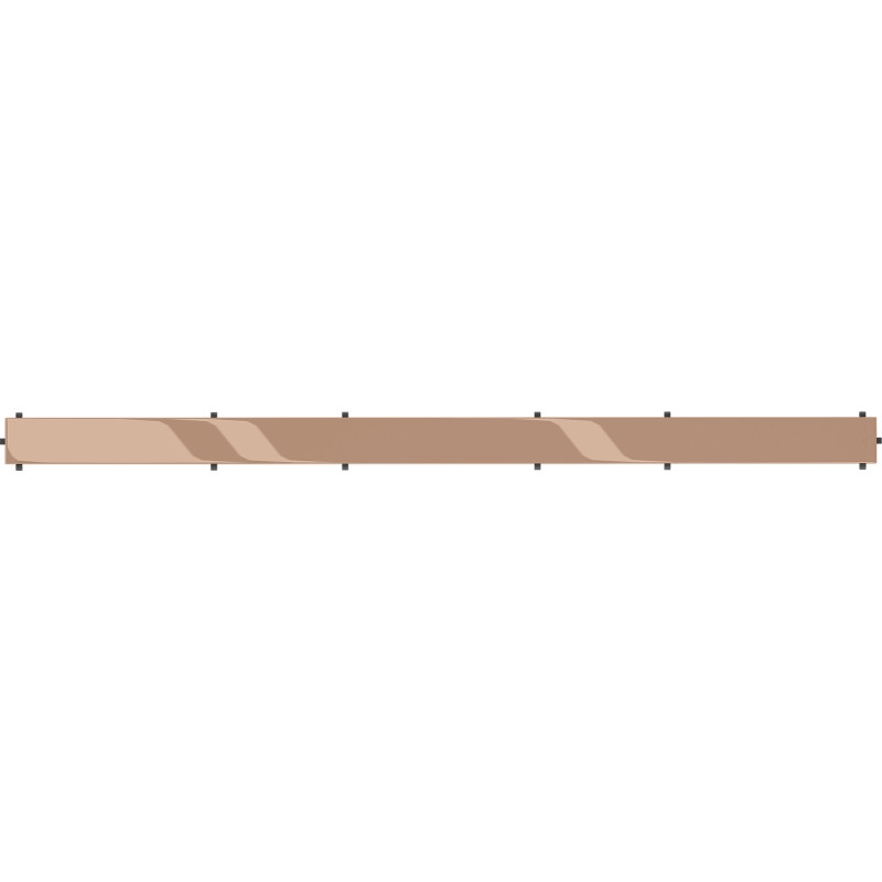 Mexen Flat M13 cache 2 en 1 pour drain linéaire 80 cm, or rose - 1619080