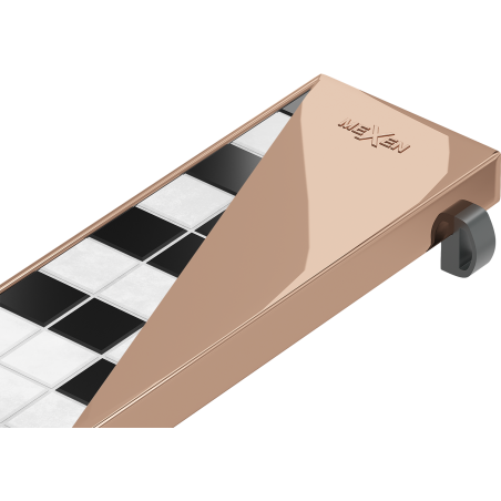 Mexen Flat M13 cache-couvercle 2 en 1 pour drain linéaire 100 cm, or rose - 1619100