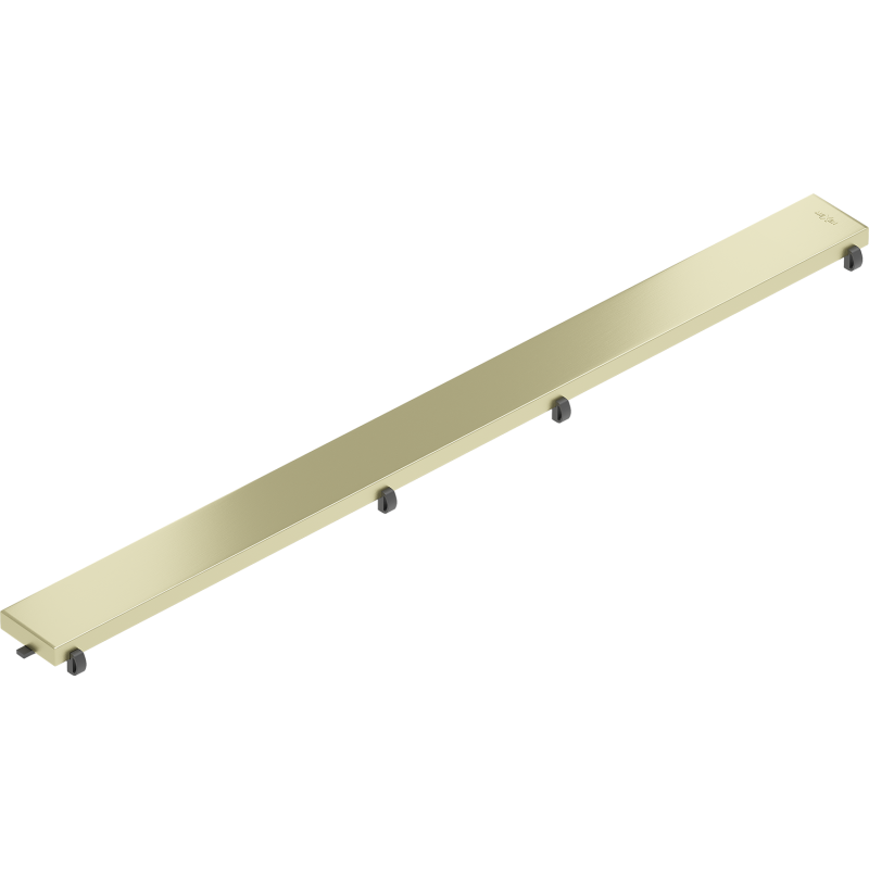 Masque Mexen Flat M13 2-en-1 pour drain linéaire 70 cm, or brossé - 1A19070