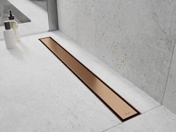 Mexen Flat M13 cache 2 en 1 pour drain linéaire 90 cm, cuivre brossé - 1C19090