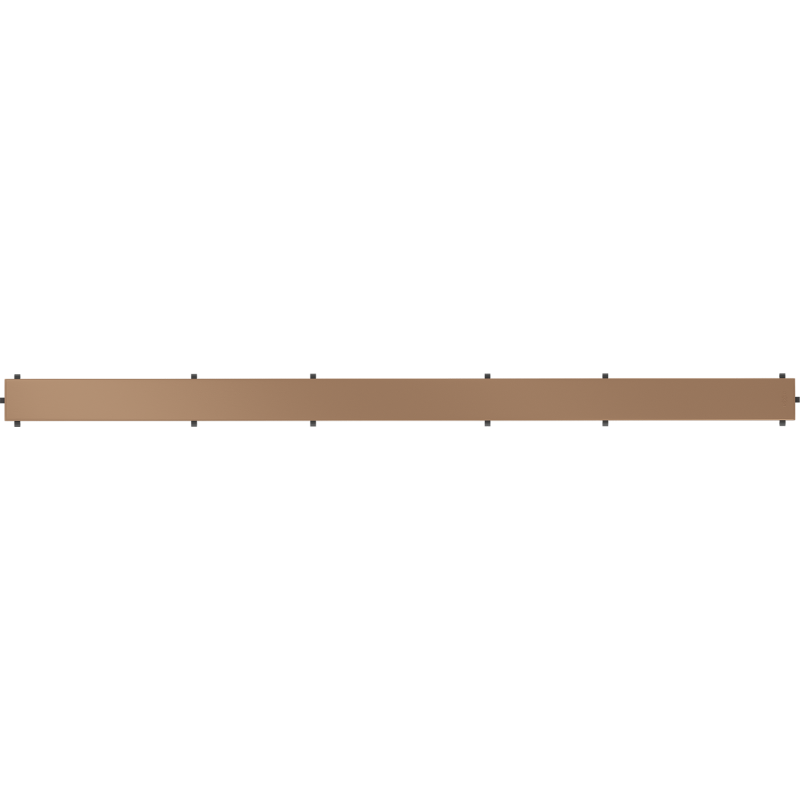 Mexen Flat M13 cache 2 en 1 pour drain linéaire 100 cm, cuivre brossé - 1C19100