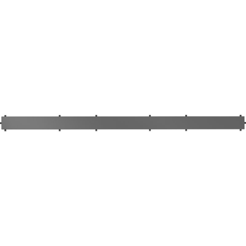 Mexen Flat M13 cache 2 en 1 pour évacuation linéaire 80 cm, gris canon brossé - 1E19080