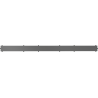 Mexen Flat M13 cache 2 en 1 pour évacuation linéaire 80 cm, gris canon brossé - 1E19080