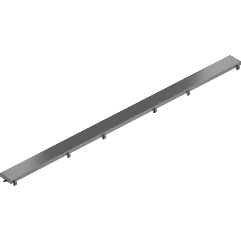 Mexen Flat M13 cache 2 en 1 pour drain linéaire 80 cm, gris canon brossé - 1E19080