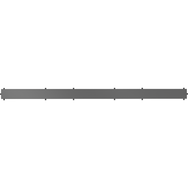 Mexen Flat M13 cache 2 en 1 pour drain linéaire 100 cm, gris fusil brossé - 1E19100