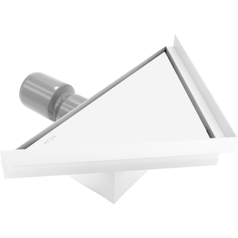 Mexen Flat-T M13 siphon de sol triangulaire 20 x 20 cm, blanc - 1210320