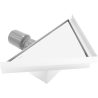 Mexen Flat-T M13 siphon de sol triangulaire 20 x 20 cm, blanc - 1210320