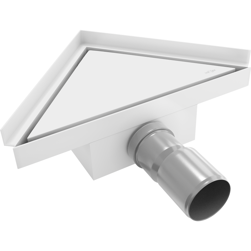 Mexen Flat-T M13 siphon de sol triangulaire 20 x 20 cm, blanc - 1210320