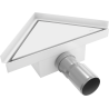 Mexen Flat-T M13 siphon de sol triangulaire 20 x 20 cm, blanc - 1210320