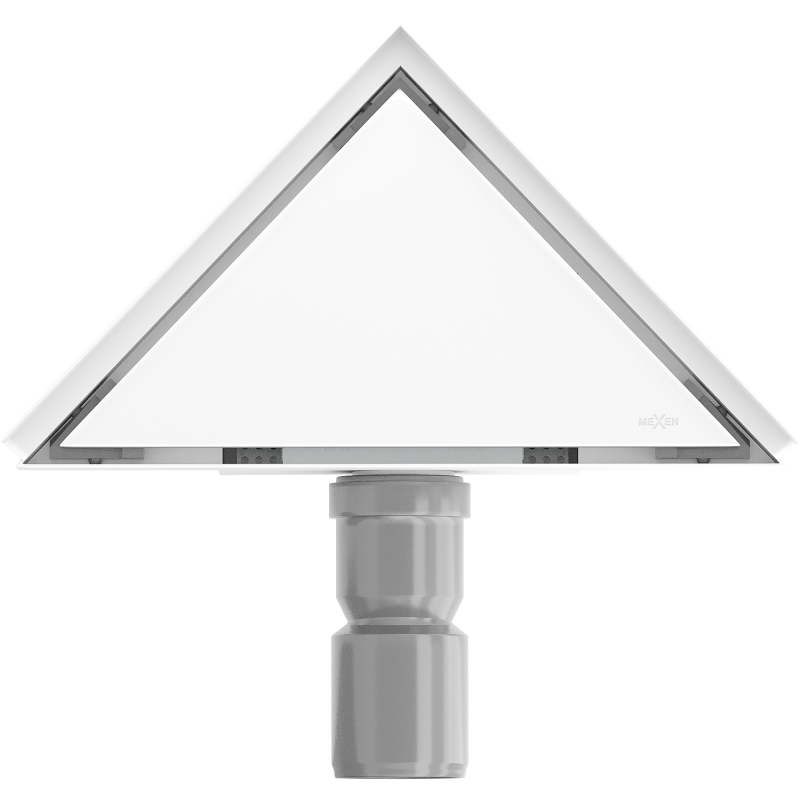 Mexen Flat-T M13 siphon de sol triangulaire 20 x 20 cm, blanc - 1210320