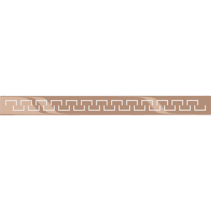 Mexen Flat M15 masque pour drain linéaire 50 cm, or rose - 1624050