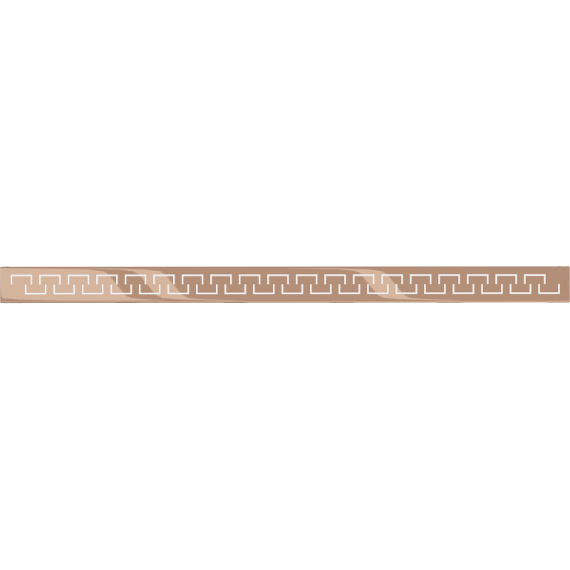 Mexen Flat M15 masque pour écoulement linéaire 80 cm, or rose - 1624080