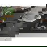 Mexen Gaspar évier en granit à 1,5 cuve avec un égouttoir court 737 x 475 mm, Noir moucheté - 6507731505-76