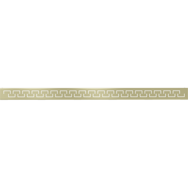 Mexen Flat M15 cache pour drain linéaire 80 cm, or brossé - 1A24080