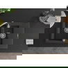 Mexen Gaspar évier en granit à 1,5 cuve avec un égouttoir court 737 x 475 mm, Noir moucheté - 6507731505-76