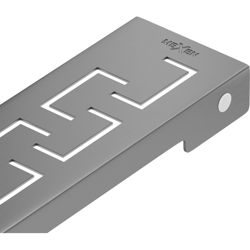 Mexen Flat M15 cache pour drain linéaire 50 cm, gris arme brossé - 1E24050