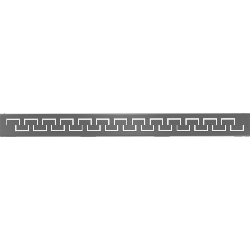 Mexen Flat M15 cache pour caniveau de douche linéaire 50 cm, gris pistolet brossé - 1E24050