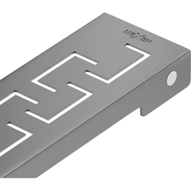 Mexen Flat M15 cache pour drain linéaire 80 cm, gris pistolet brossé - 1E24080