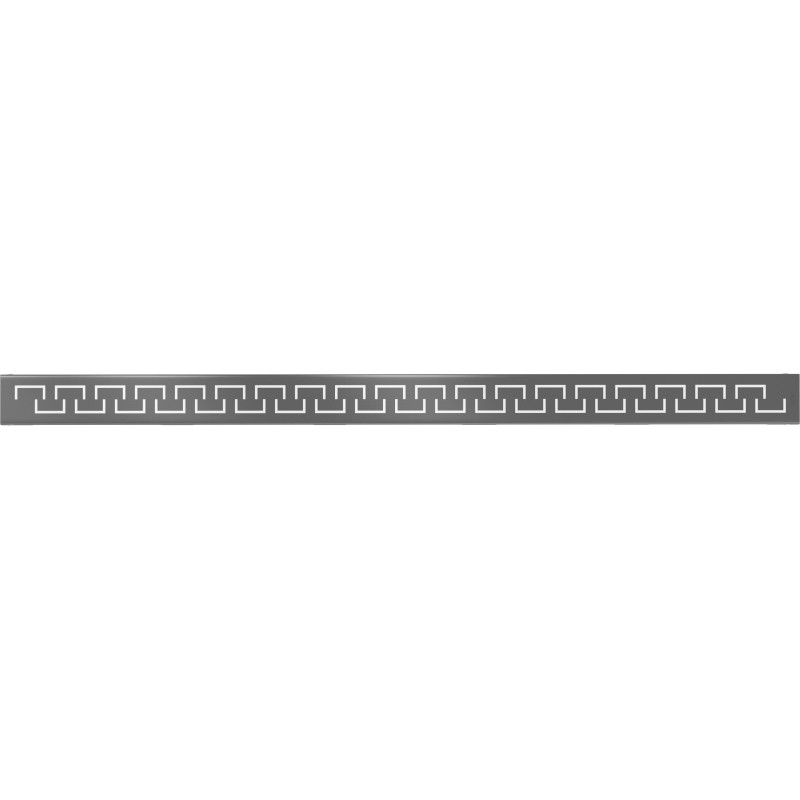 Mexen Flat Couvercle de masquage M15 pour drain linéaire 100 cm, gris acier brossé - 1E24100