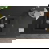 Mexen Gaspar évier en granit à 1,5 cuve avec un égouttoir court 737 x 475 mm, Noir - 6507731505-77