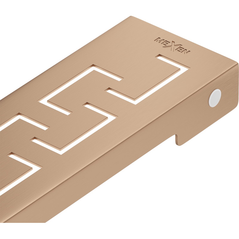 Mexen Flat Masque de drainage linéaire M15 100 cm, cuivre brossé - 1C24100