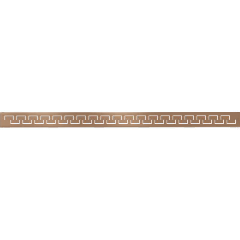 Mexen Flat M15 cache pour drain linéaire 100 cm, cuivre brossé - 1C24100