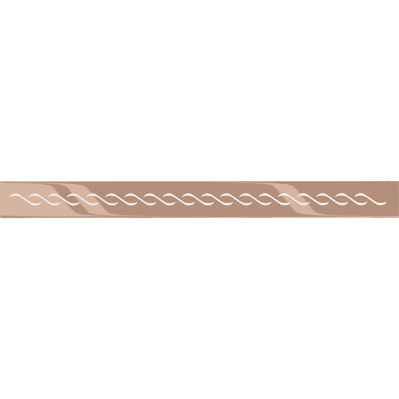 Mexen Flat M18 cache pour drain linéaire 60 cm, or rose - 1623060