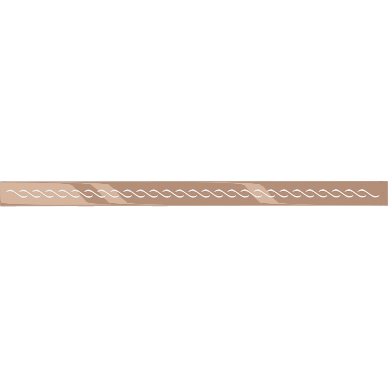 Mexen Flat M18 cache pour drain linéaire 100 cm, or rose - 1623100
