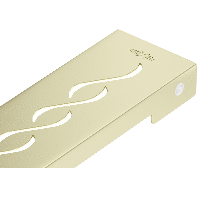 Mexen Flat M18 cache pour drain linéaire 60 cm, or brossé - 1A23060