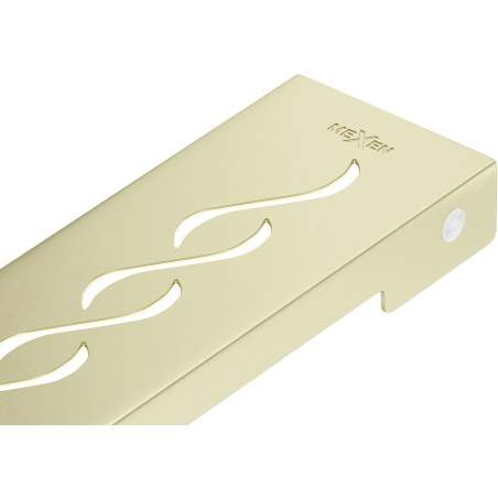 Mexen Flat M18 cache pour drain linéaire 60 cm, or brossé - 1A23060