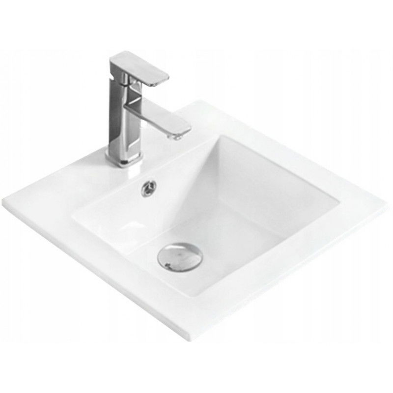 Mexen Stella lavabo encastré dans le comptoir 41 x 41 cm, Blanc - 25454100