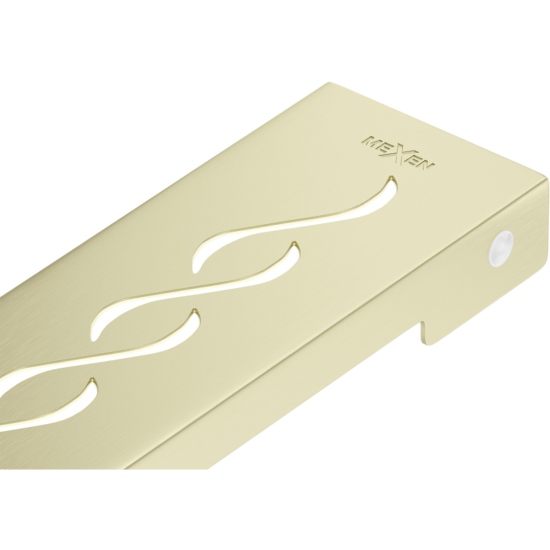 Mexen Flat M18 cache du drain linéaire 80 cm, or brossé - 1A23080