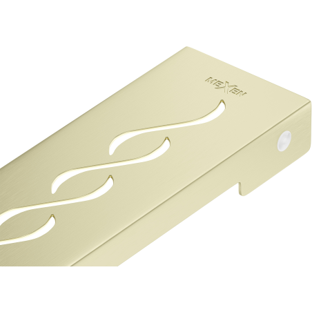 Mexen Flat M18 cache du drain linéaire 80 cm, or brossé - 1A23080