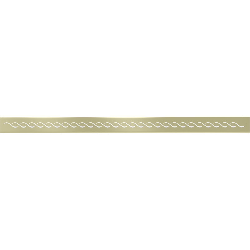 Mexen Flat M18 cache pour drain linéaire 90 cm, or brossé - 1A23090