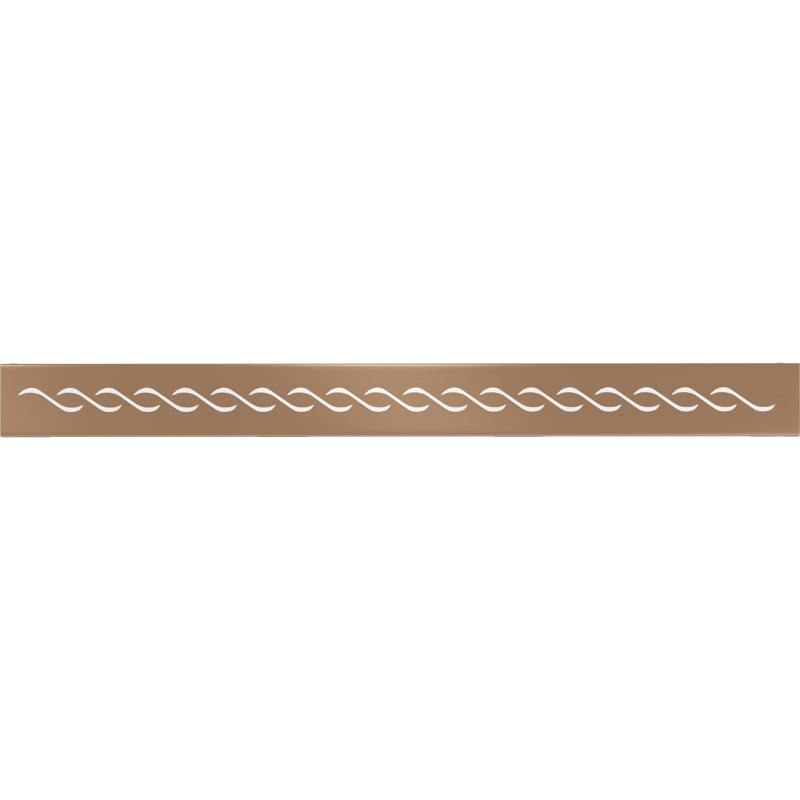 Mexen Flat M18 cache pour drain linéaire 50 cm, cuivre brossé - 1C23050