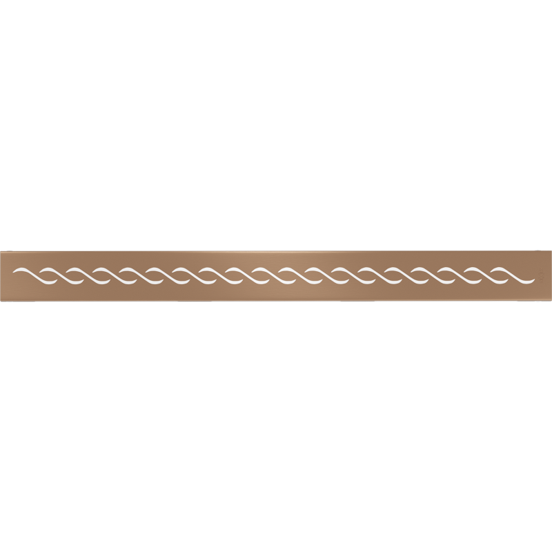 Mexen Flat M18 cache pour drain linéaire 60 cm, cuivre brossé - 1C23060