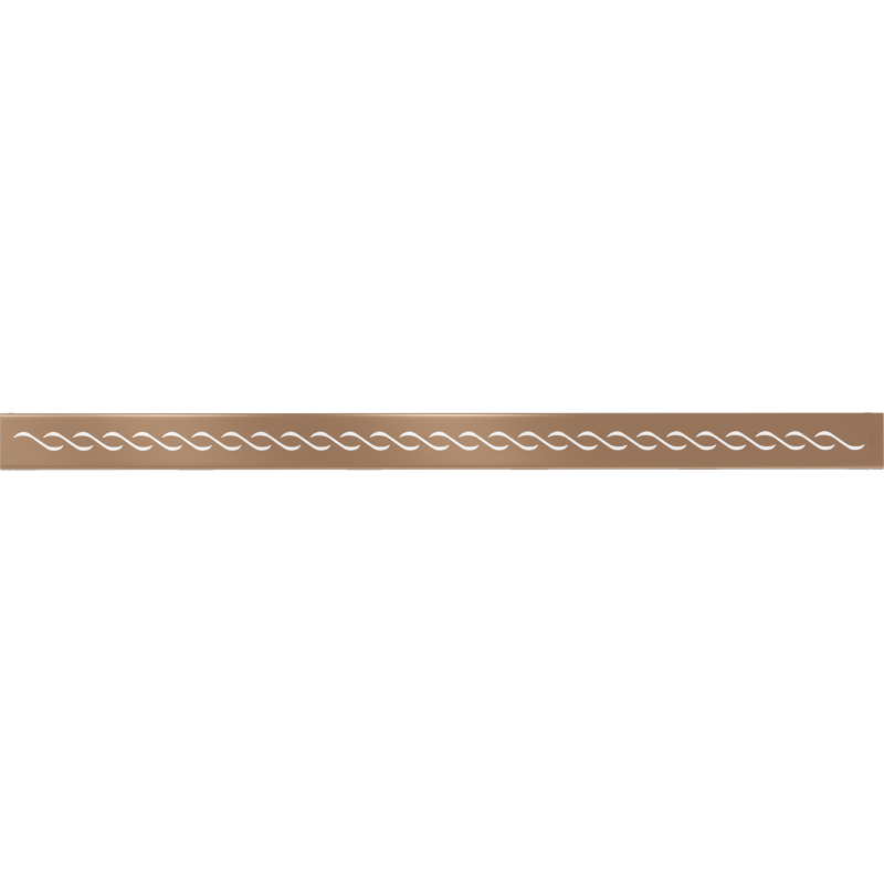 Mexen Flat M18 cache pour siphon linéaire 80 cm, cuivre brossé - 1C23080
