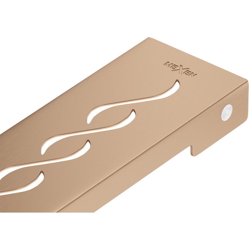 Mexen Flat Cache pour évacuation linéaire M18 90 cm, cuivre brossé - 1C23090