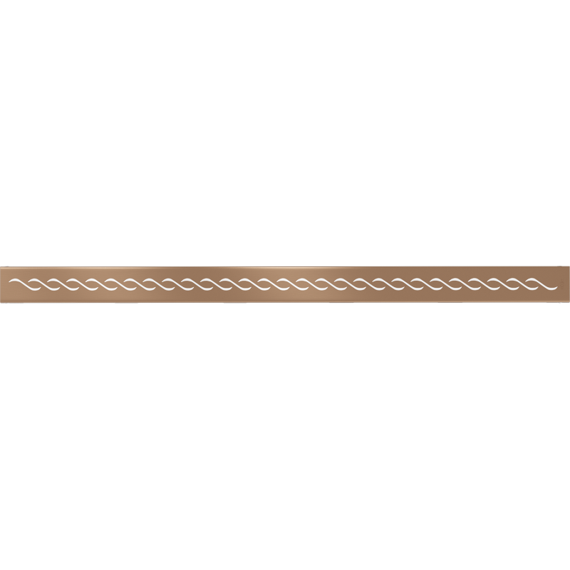Mexen Flat M18 cache pour drain linéaire 100 cm, cuivre brossé - 1C23100