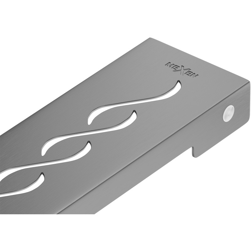 Mexen Flat M18 cache pour drain linéaire 50 cm, gris pistolet brossé - 1E23050