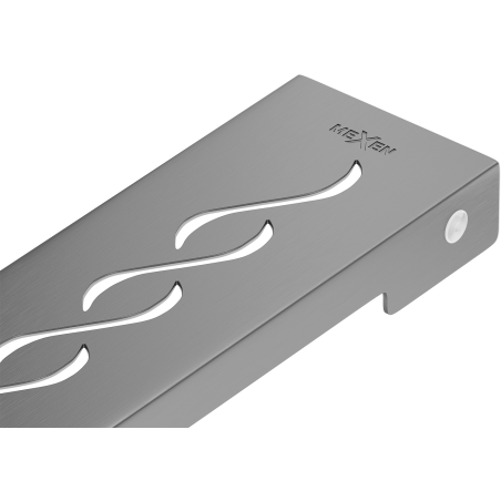 Mexen Flat M18 cache du drain linéaire 60 cm, gun gray brossé - 1E23060