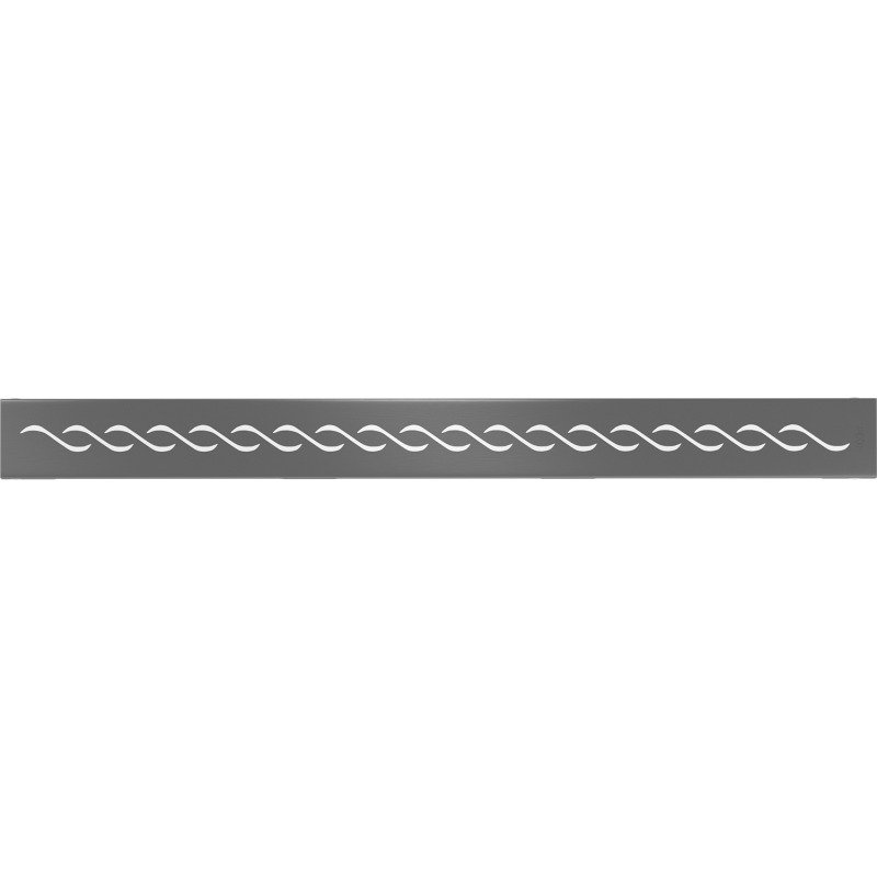 Mexen Flat M18 cache du drain linéaire 60 cm, gun gray brossé - 1E23060