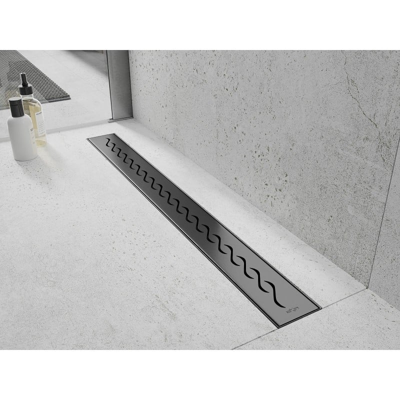 Mexen Flat M18 cache pour caniveau de douche 70 cm, gris canon brossé - 1E23070