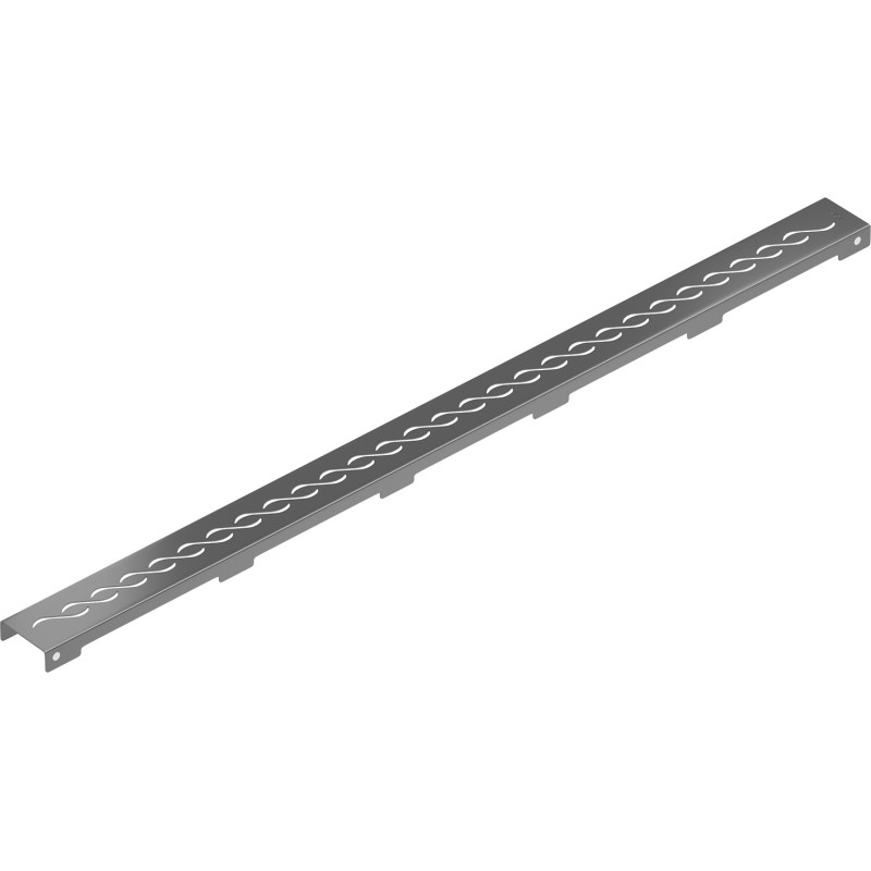 Mexen Flat Couvre-drain linéaire M18 80 cm, gris acier brossé - 1E23080