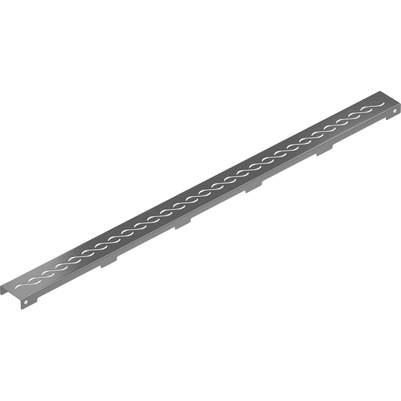 Mexen Flat M18 cache pour drain linéaire 90 cm, gris acier brossé - 1E23090