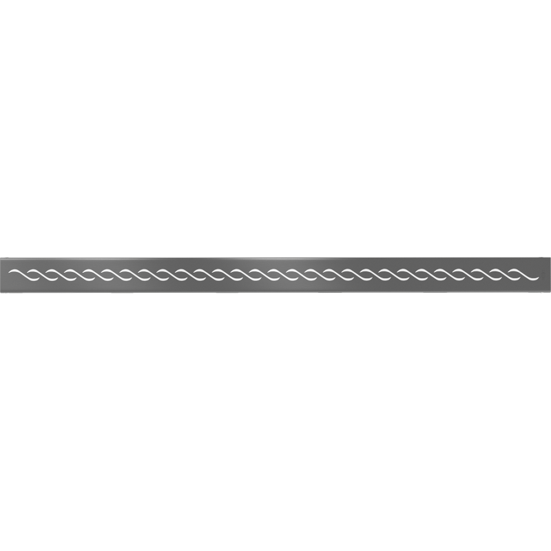 Mexen Flat M18 cache pour drain linéaire 90 cm, gris acier brossé - 1E23090