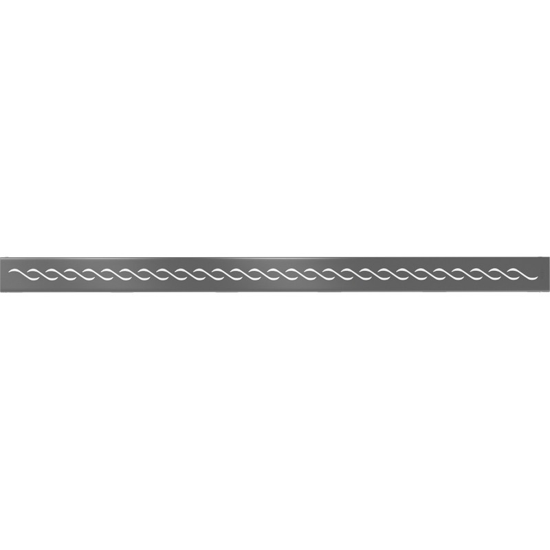 Mexen Flat M18 cache pour écoulement linéaire 90 cm, gris pistolet brossé - 1E23090